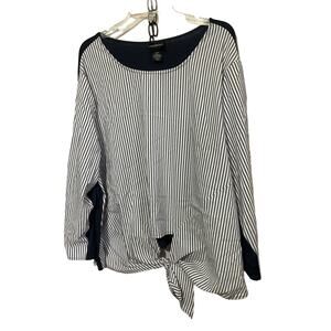 Lane Bryant Size 22/24 Blouse Tie Front Accent